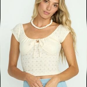 Billabong Mia Eyelet Lace Top